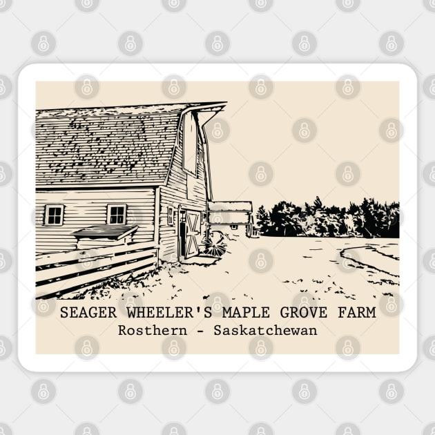 Seager Wheeler's Maple Grove Farm - Rosthern SK Magnet by Lakeric